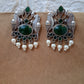 Oryne-Oxidised Studs-Bird Green
