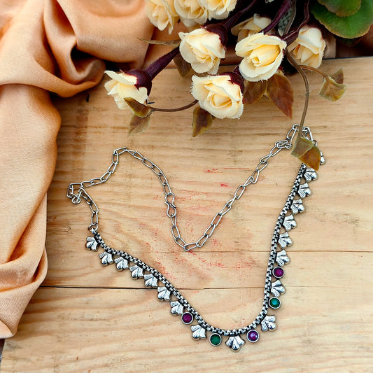 Suhasini Oxidised Necklace