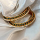 Ziora-Bangles-Green Stones