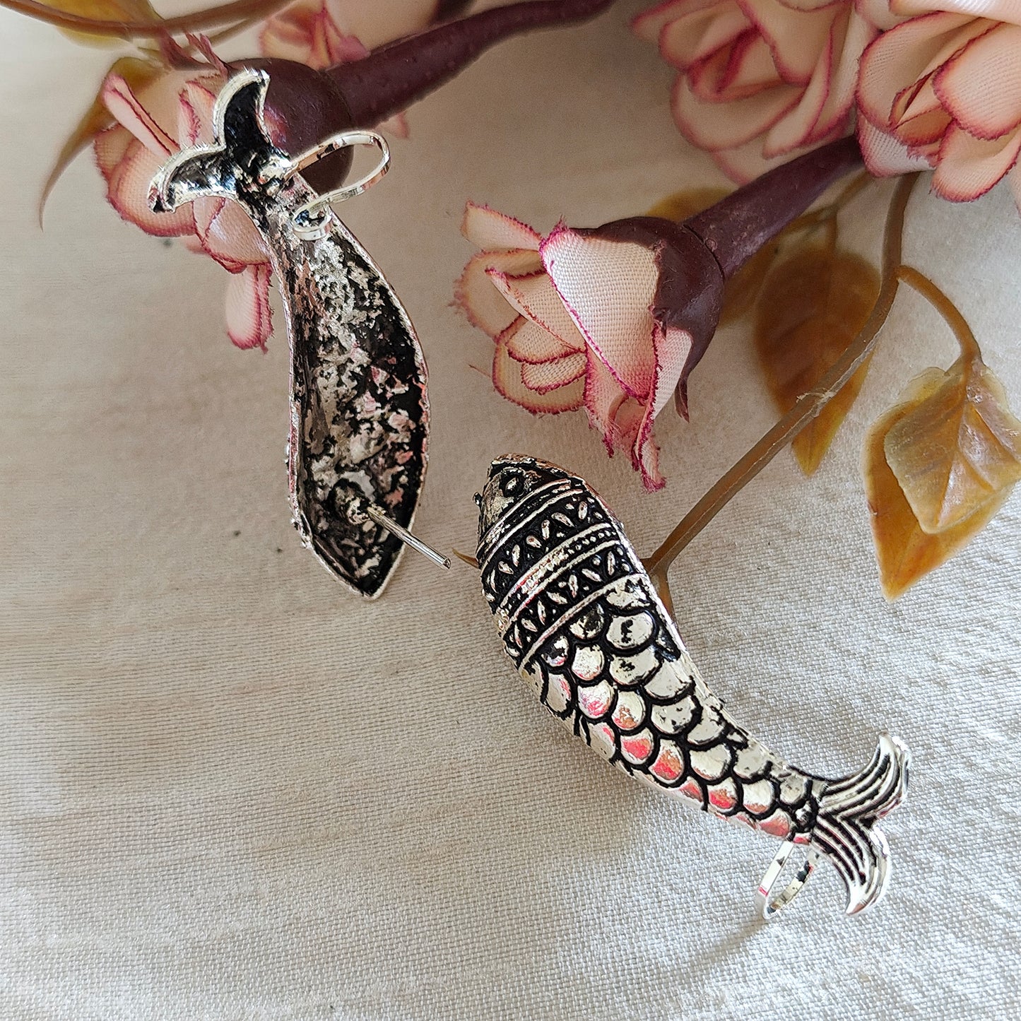 Ear Cuffs-Oxidise-Fish
