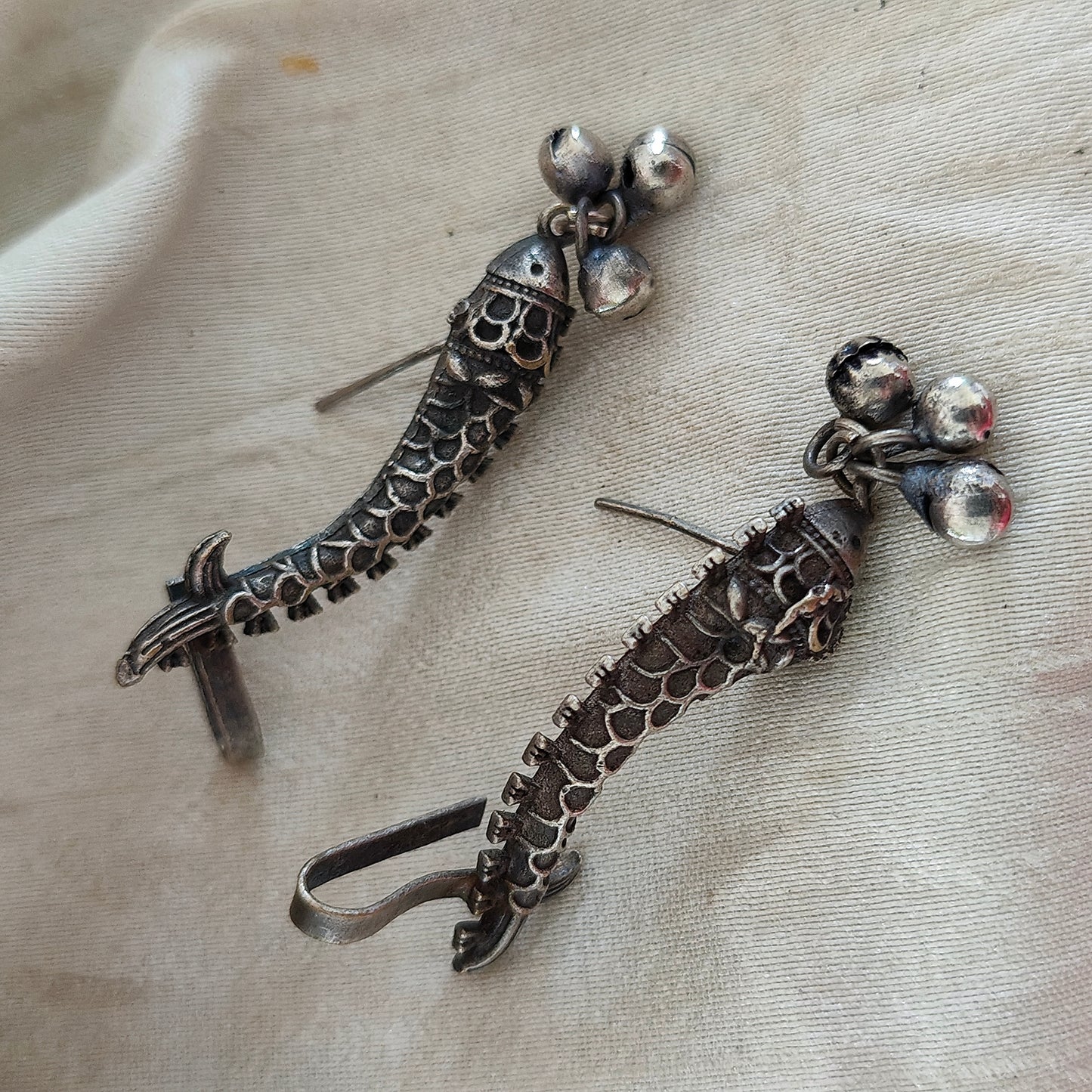 Ear Cuffs-Oxidise-Fish Small