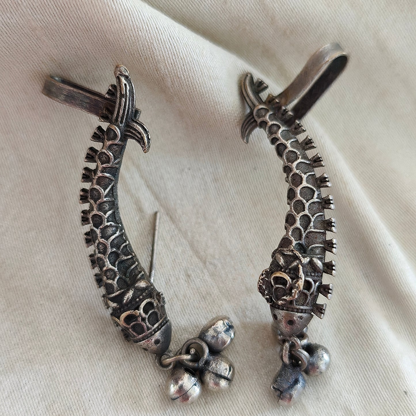 Ear Cuffs-Oxidise-Fish Small
