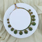 Temple 8 Ronita Temple Short Necklace Green