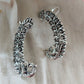 Ear Cuffs-Oxidise-Peacock Leaf