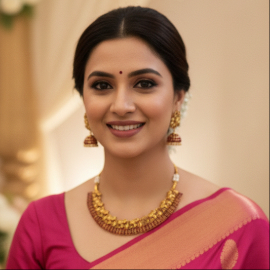 Saloni Short Temple Necklace