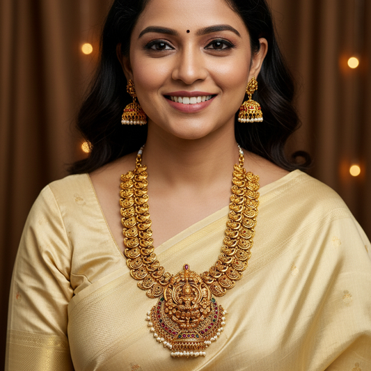 Rakshika Temple Long Necklace