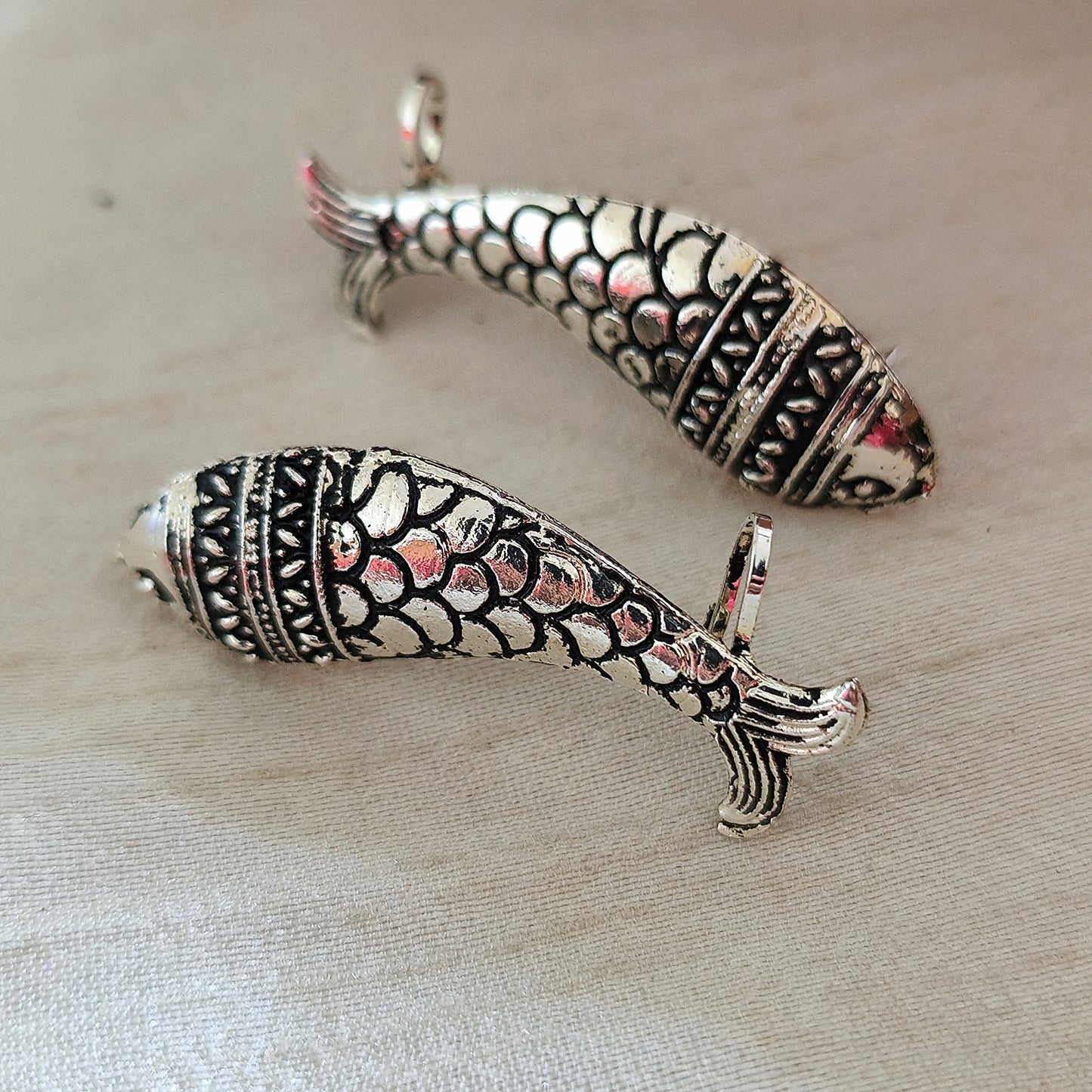 Ear Cuffs-Oxidise-Fish