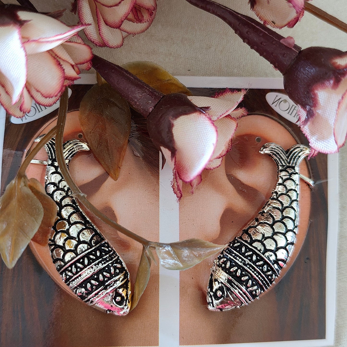 Ear Cuffs-Oxidise-Fish
