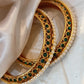 Ziora-Bangles-Green Stones