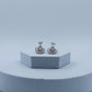 AD Earrings Aakar Baby Pink Stone