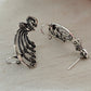 Ear Cuffs-Oxidise-Peacock