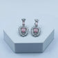 AD Earrings Aakar Baby Pink Stone