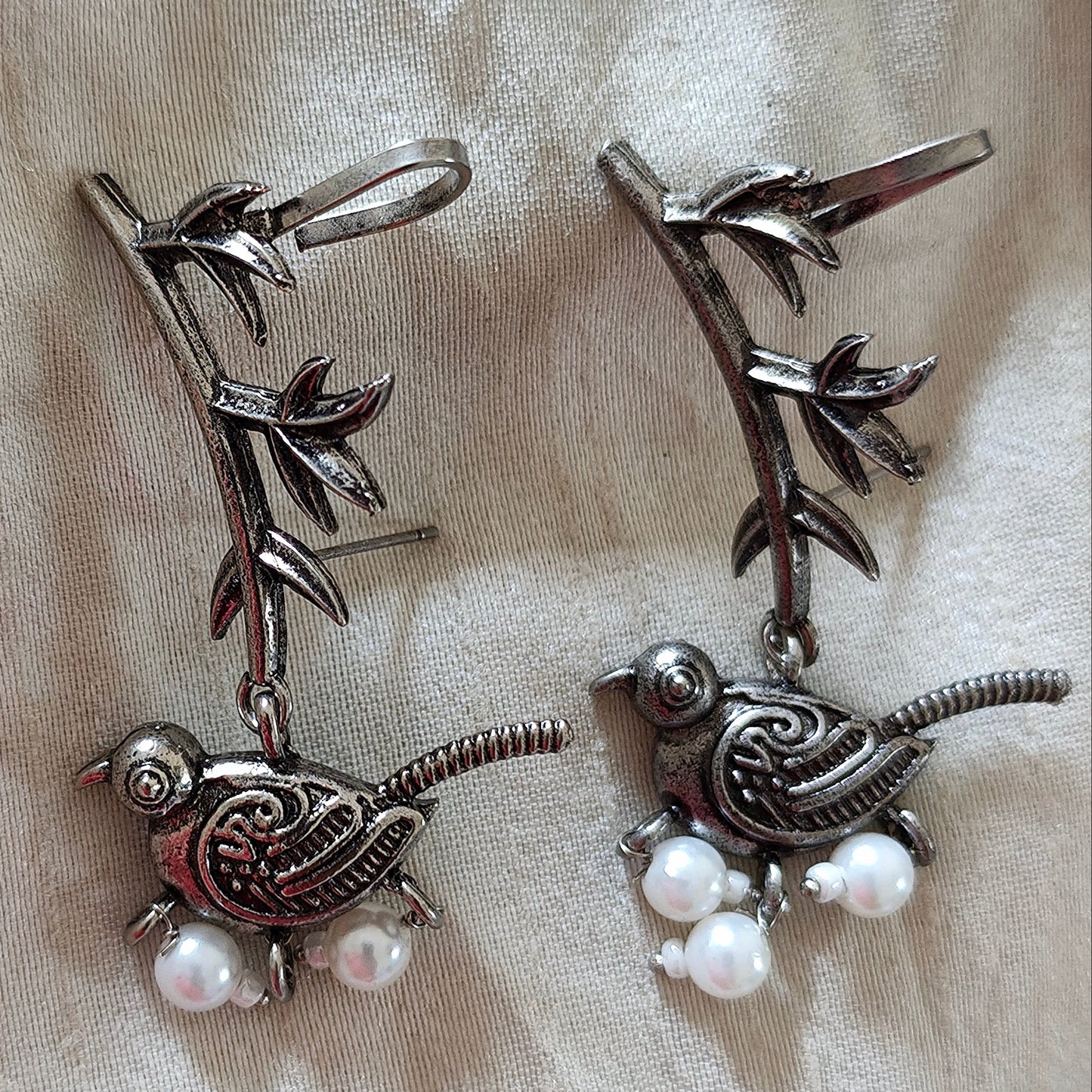 Ear Cuffs-Oxidise-Bird