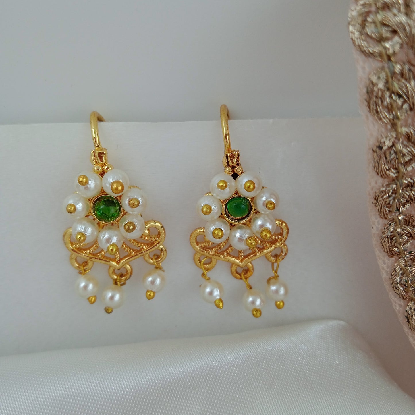 Ear Cuffs-Bugdi-Flower-Green